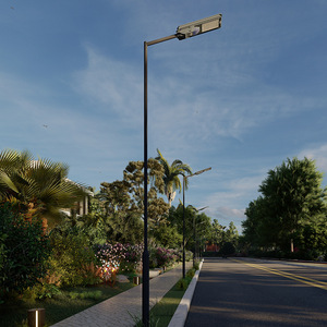 Lámpara <span class=keywords><strong>Solar</strong></span> LED Starship de 800W/1200W con Certificación CE ROHS, Alimentación CC, Carcasa de ABS, con Cámara CCTV 4G para Carreteras - Product Image 4