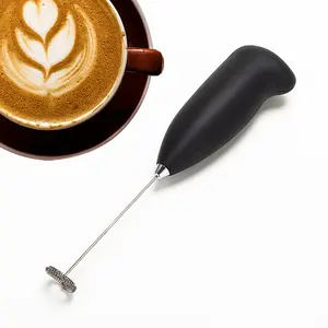 Mini Household Electric Milk, Frother Creative Stainless Steel Whisk Fancy Handheld Coffee Milk Frother/
