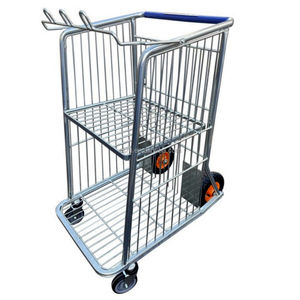 Carrito de Equipaje de Doble Capa RH-WT12 860*560*985mm, Carrito de Mano Metálico de Dos Niveles - Product Image 1