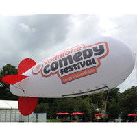 Zeppelin gonflable géant publicitaire de qualité commerciale, imperméable, avec logo personnalisé et souffleur, pour la publicité extérieure