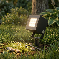 Projecteur LED DC/AC 2700K-6500K IP66 en aluminium pour aménagement paysager avec CRI élevé 80, angle de faisceau 15+90° et garantie de 3 ans pour usage en jardin