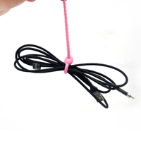 Attaches de câble en caoutchouc multi-usages Gestion des câbles Wrap Sac Clip Accessoire Coloré Réutilisable Silicone Zip Ties