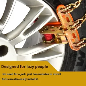 <span class=keywords><strong>Cadenas</strong></span> de Nieve Ligeras (0.65kg) de Hierro para Autos, Antideslizantes, para SUV y Camionetas - Product Image 4