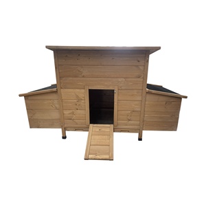 XPT024 rumah hewan peliharaan besar kayu alami gaya Modern kandang ayam untuk rumah pertanian luar ruangan untuk pola hewan kelinci dan anjing - Product Image 1