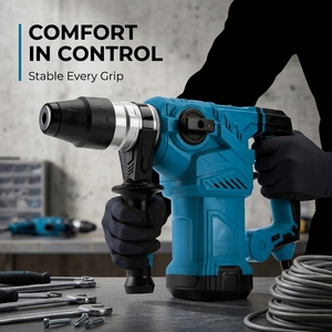 Marteau perforateur rotatif électrique industriel SDS <span class=keywords><strong>Plus</strong></span> <span class=keywords><strong>1500W</strong></span> 5.5J 32mm à 3 modes haute puissance pour la construction (vente en gros) - Product Image 3