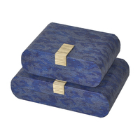 Caja organizadora de joyas de cuero personalizada, conjunto de almacenamiento de lujo con logotipo, venta al por mayor