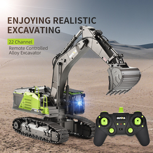 Excavatrice télécommandée en alliage métallique 1/14 22Ch, véhicules <span class=keywords><strong>de</strong></span> construction RC, camion d'ingénierie RC Huina, jouet pour enfants - Product Image 4