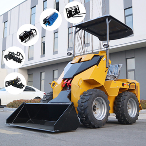 Pengiriman Gratis <span class=keywords><strong>Mini</strong></span> Skid Steer <span class=keywords><strong>Loader</strong></span> Diesel Murah dengan Roda Crawler dan Berbagai Aksesoris - Product Image 1