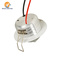 Projecteur Led COB de 3w, 1 pièce, spot rond encastrable, en aluminium, PP, blanc chaud, pour intérieur, hôtel, maison