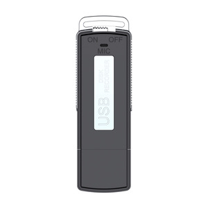 Grabadora de Voz USB G6, Memoria USB de 12 GB, Negra, Audio Digital en Formato WAV, Grabación con un Solo Botón - Product Image 1