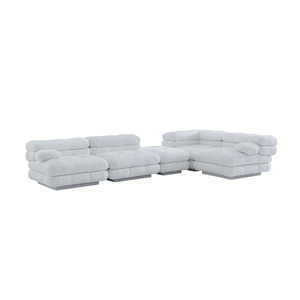 Stile moderno comodo Coud divano <span class=keywords><strong>soggiorno</strong></span> mobili modulari imbottiti in velluto divano <span class=keywords><strong>componibile</strong></span> in tessuto - Product Image 5