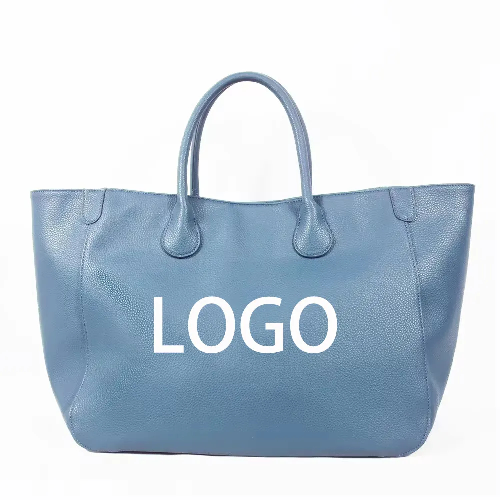 New 2024 Customizable Classic Large Capacity Ladies Pu Leather Tote Bag For Day And Shopping