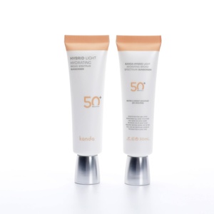 Wholesale Custom Eco-friendly Empty Plastic Cosmetic Nozzle Tube <b>Sunscreen</b> SPF Skincare Cream Packaging for Blush - Product Image 1