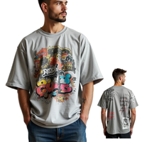 TKAN610 Nouveaux produits chauds personnalisés Streetwear surdimensionné Vêtements Hip Hop T-shirts pour hommes imprimés Dtg vierges unis