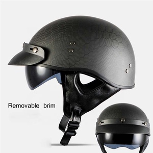 Coque de <span class=keywords><strong>casque</strong></span> en carbone premium de nouvelle génération, fibre de carbone 3K avec finition brillante mate, cadre léger, tissage sergé uni - Product Image 2