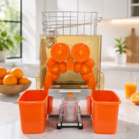 Hete Aanbieding Commerciële Citruspers Extractor Drukverwerking Sapmachine Elektrische Citroen & Sinaasappelpers
