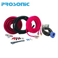 Kustom 0 4 8 10 Gauge AWG OFC CCA TCCA Kit kabel Amplifier instalasi Subwoofer Audio mobil fleksibel lunak Amp Kit kabel