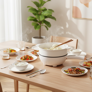 Mini Pot multifonctionnel pour bureau, dortoir d'étudiants, nouilles instantanées, marmite <span class=keywords><strong>de</strong></span> cuisine électrique antiadhésive - Product Image 1