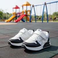 Nouvelle Arrivée 2026 Baskets Décontractées pour Enfants à Semelle Amortissante, Fermeture Auto-agrippante, Maille Respirante, Légères, Tige en PU Antidérapante