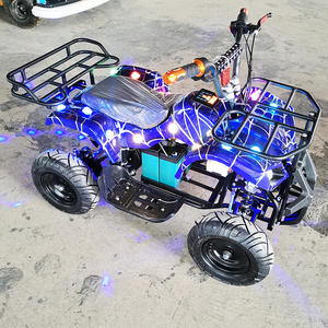 2025 comercial Mini ATV eléctrico pequeño doble todoterreno Quad Bike <span class=keywords><strong>alquiler</strong></span> cuadrado cuatro ruedas coches <span class=keywords><strong>de</strong></span> parachoques para niños para negocios - Product Image 2