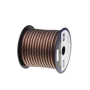 Cavo per altoparlante Audio per auto 14AWG esterno 2.5mm CCA cavo flessibile per altoparlante trasparente satinato