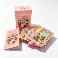 Tarjetas de Tarot Oracle con Lámina Rosa, Personalizadas con Logotipo, de Lujo y Duraderas, al por Mayor, con Guía, Impresión Personalizada OEM