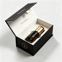 Boîte d'emballage d'huiles essentielles avec impression de logo personnalisé, emballage de luxe pour cosmétiques, parfums, huiles essentielles, fermeture magnétique, boîte cadeau en papier