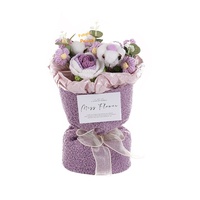 Sacs à fleurs en peluche tricotés style Xiaoxiang, avec lumière intégrée, cadeau de la fête des enfants, sacs à fleurs de simulation portables finis, cadeau Miss Flower