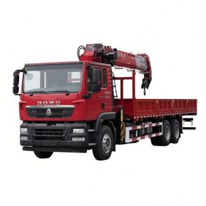 รถบรรทุกติดเครน Sinotruk TX 6*4 ขนาด 14 ตัน, รถเครนขนส่งแบบยกและบรรทุกเองได้, รับน้ำหนักได้มาก - Product Image 1