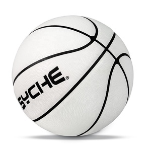 Balón de Baloncesto PSYCHE Personalizado de Goma Blanca, Tamaño 7, Cámara de Goma Natural, Balones de Práctica Duraderos que Cambian de Color para Entrenamiento - Product Image 4