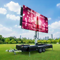 Nouvel écran LED mobile JCT P3.91mm 5500x3000mm (18.04ftx9.84ft) pour intérieur/extérieur, remorque publicitaire IP65 avec graphiques animés complets