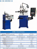 Ligne de production de machines à bobiner les ressorts en fil CNC avec composants essentiels moteur et engrenage