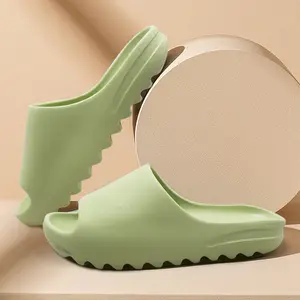 Zacht Bewolkt Huis Gebruik Sandalen Open Teen Comfort Anti-Slip Sneldrogende Schoenen Voor Vrouwen Custom Logo Mannen Slippers