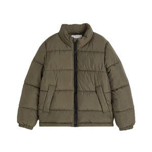 Chaqueta Acolchada Aislante de Alta Resistencia con Cuello Alto, Relleno Sintético y Exterior Impermeable para Trabajadores al Aire Libre - Ropa Casual de Invierno - Product Image 1