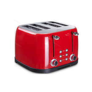 <span class=keywords><strong>Grille</strong></span>-<span class=keywords><strong>pain</strong></span> électrique en acier inoxydable au design rétro, 2 tranches, avec fonction de réchauffage, minuterie mécanique automatique, fonction pop-up - Product Image 1