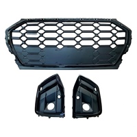 Grille avant supérieure noire brillante modifiée pour Audi Q5 2021-2025, style nid d'abeille SQ5, nouvelle, directement de l'usine