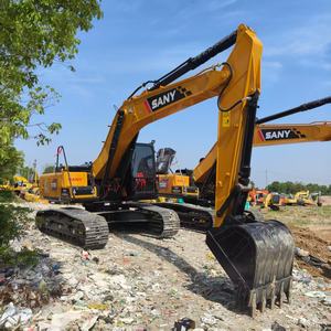 Excavadora Sany usada de 21 toneladas SY215C SY235C a la venta Excavadora de segunda mano de movimiento de tierras de bajas horas con componente de rodamiento central - Product Image 3