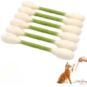 Fun Cotton Swab <b>Cat</b> <b>Toy</b> with Catnip Durable Chew Stick for Teeth Cleaning <b>Interactive</b> Pet Supplies Wholesale - Product Image 1