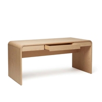 Bureau d'écriture moderne Minstral, table d'ordinateur, bureau à domicile, bureau d'ordinateur en bois, bureau d'étude pour hôtel, appartement, villa