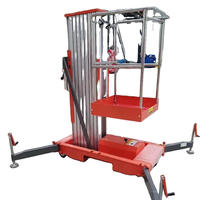 Ascenseur manuel en aluminium de levage d'un homme pour la plate-forme de fonctionnement