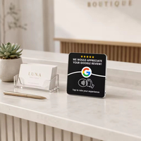 Plaque NFC adhésive en acrylique 13,56 MHz pour table de restaurant, hôtel, salon