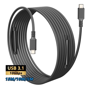 Cables de Datos Activos <span class=keywords><strong>USB</strong></span> Tipo C 3.1 de 5M 10M 10Gbps con Repetidor, <span class=keywords><strong>Cable</strong></span> de Extensión <span class=keywords><strong>USB</strong></span> C para Fotografía con Cámara Fuji - Product Image 1