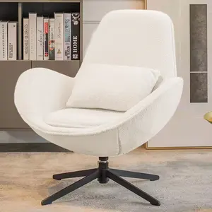 SFY108 canapé chaise oeuf salon canapé chaise base en métal 360 rotatif moderne inclinable salon <span class=keywords><strong>marron</strong></span> chaise de loisirs <span class=keywords><strong>fauteuil</strong></span> moderne - Product Image 2