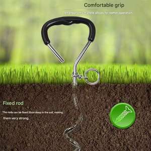 อุปกรณ์ฝึกซ้อมวงสวิงกอล์ฟสำหรับทุกช่วงวัย - อุปกรณ์ฝึกซ้อมกลางแจ้งแบบพกพาพร้อมเชือกบอลและสมอพื้น - Product Image 4