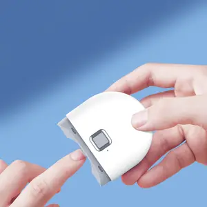 التلقائي أداة قص الأظافر USB قابلة للشحن قابل للتعديل والعتاد مسمار المتقلب كليبرز آلة تلميع مع الإضاءة