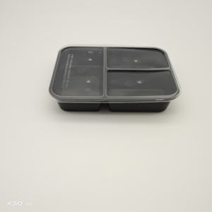Contenedores de Alimentos <span class=keywords><strong>para</strong></span> Restaurantes con Compartimentos, Desechables, de Plástico PP, <span class=keywords><strong>para</strong></span> Llevar, con Tapa, Libres de BPA, Aptos <span class=keywords><strong>para</strong></span> Microondas, Diseño con Compartimentos - Product Image 4