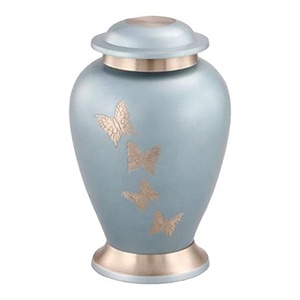 Urnes funéraires en métal en forme de dôme de qualité supérieure Sculpture de papillon de luxe Fournitures funéraires accrocheuses Forte demande - Product Image 3