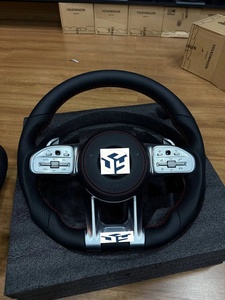 Volant sport en fibre de carbone à LED, compatible avec les anciens modèles <span class=keywords><strong>Mercedes</strong></span>-Benz W205 W206 E320 E260 E400 <span class=keywords><strong>E200</strong></span> E300 E350 E43 E63 E53 E500, pour mise à niveau. - Product Image 2