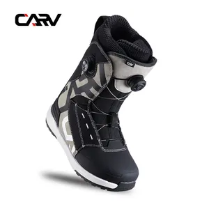 Carv sepatu bot ski pria dan wanita, peralatan ski profesional dial ganda, sepatu bot papan salju tahan air