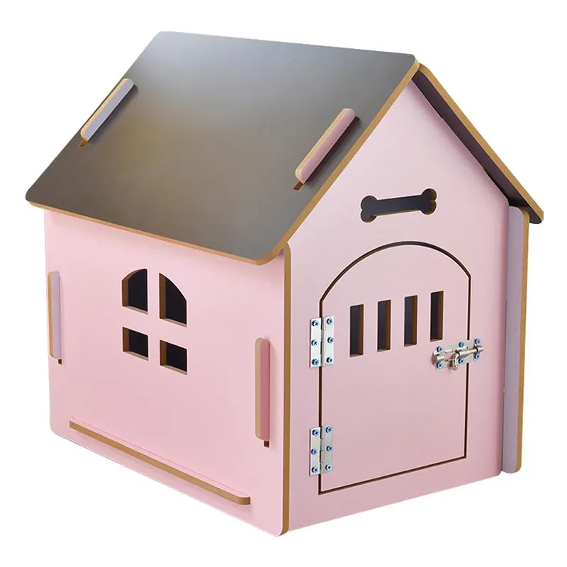 Hot Koop Afneembare Houten Huisdier Nest Kennel Hond Kat Huis